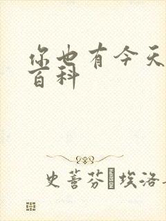 你也有今天百度百科