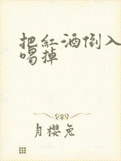 把红酒倒入b里喝掉