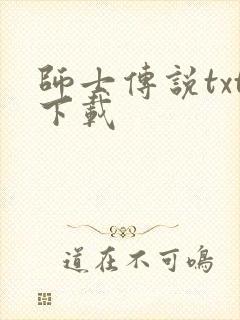 师士传说txt下载