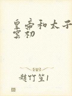 皇帝和太子妃h云初