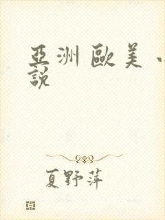 亚洲 欧美 小说