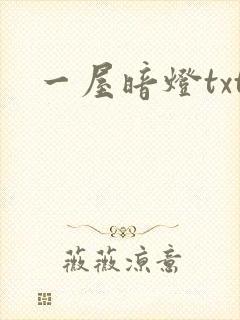 一屋暗灯txt