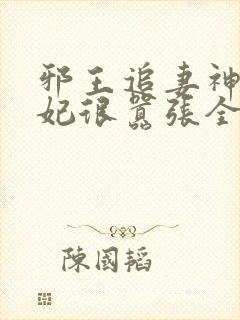 邪王追妻神医狂妃很嚣张全文免费