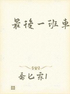 最后一班车小说