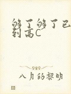 够了够了已经满到高C