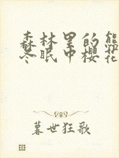 森林里的熊先生冬眠中樱花动漫