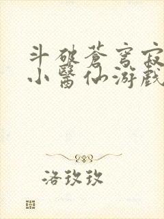 斗破苍穹寂寞的小医仙游戏世界