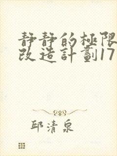 静静的极限自我改造计划17