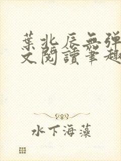 叶北辰无弹窗全文阅读笔趣阁