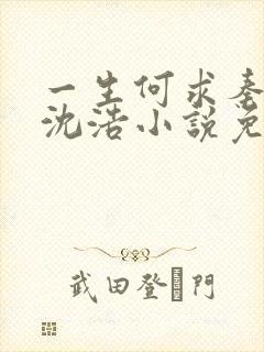 一生何求秦菲雪沈浩小说免费阅读全文