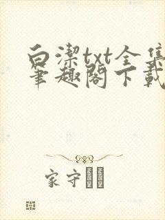 白洁txt全集笔趣阁下载