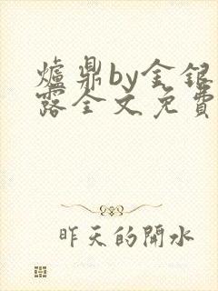 炉鼎by金银花露全文免费阅读笔趣阁