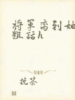 将军脔到她哭h粗话h