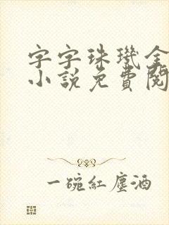 字字珠玑金银花小说免费阅读