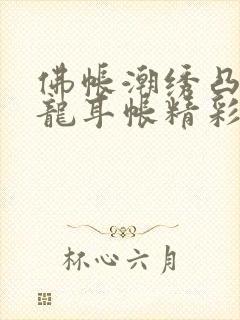 佛帐潮绣凸浮双龙耳帐精彩片段