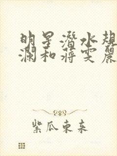 明星潜水规则杨澜和蒋雯丽