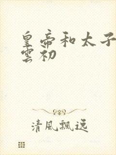 皇帝和太子妃h云初