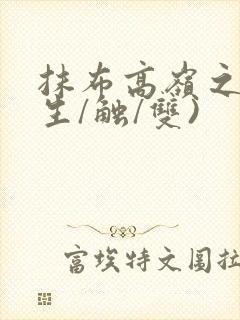 抹布高岭之花(生/触/双)