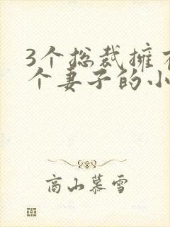 3个总裁拥有一个妻子的小说