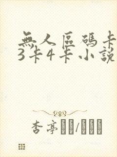 无人区码卡二卡3卡4卡小说