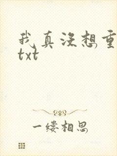 我真没想重生啊txt