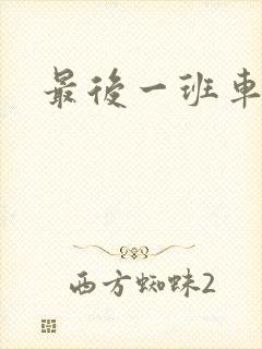 最后一班车小说