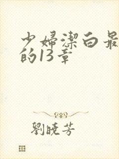 少妇洁白最刺激的13章