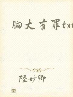 胸大有罪txt