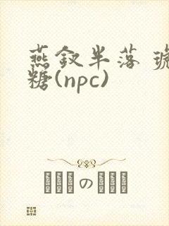 燕钗半落 琥珀糖(npc)