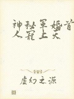 神秘军婚首长大人宠上天