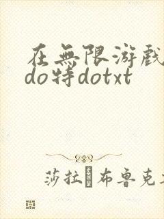 在无限游戏大里do特dotxt