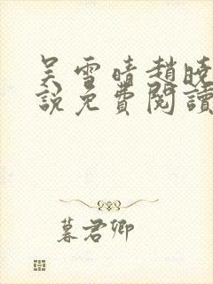 吴雪晴赵晓东小说免费阅读