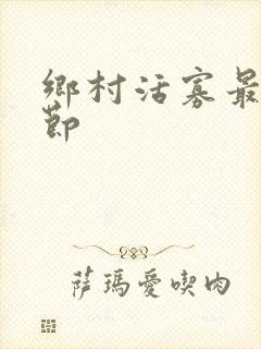 乡村活寡最新章节