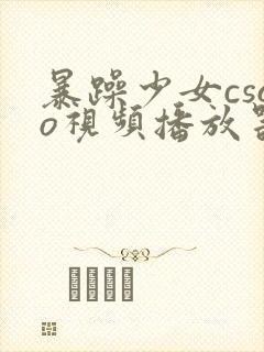 暴躁少女csgo视频播放器推荐