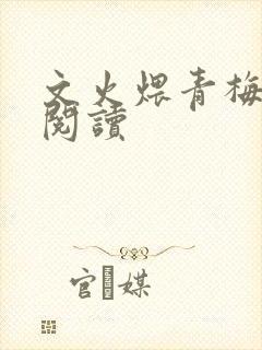 文火煨青梅免费阅读