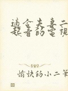 适合夫妻二人一起看的电视剧