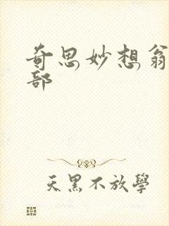 奇思妙想翁十三部