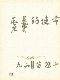 正义的使命全文免费