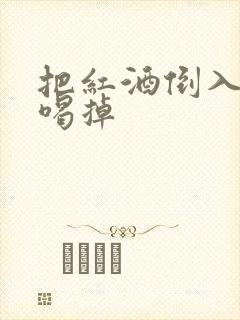 把红酒倒入b里喝掉