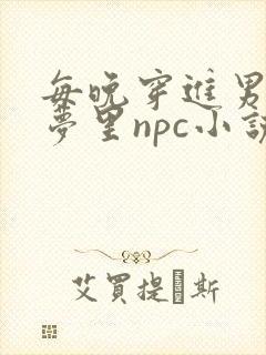 每晚穿进男神的梦里npc小说