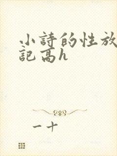 小诗的性放荡日记高h