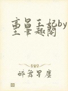 高昌王妃by黛玉笔趣阁