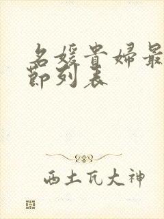 名媛贵妇最新章节列表