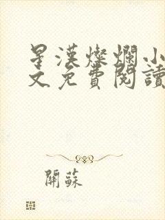 星汉灿烂小说全文免费阅读