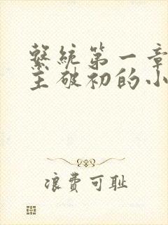 系统第一章给宿主破初的小说