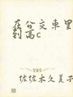 在公交车里c弄到高c