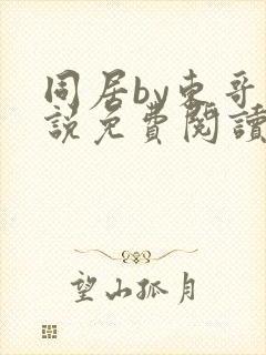 同居by东哥小说免费阅读全文无弹窗