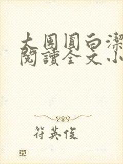 大团圆白洁免费阅读全文小说