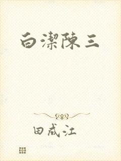 白洁陈三