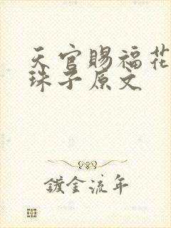 天官赐福花怜塞珠子原文